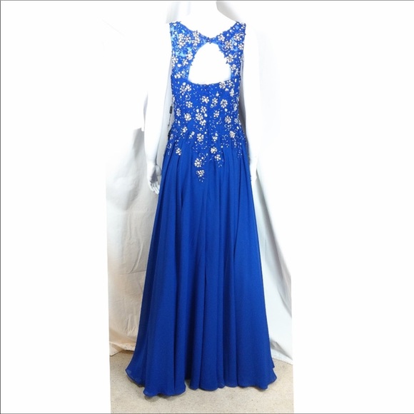 Izilady formal gown royal blue sz 10 - Picture 4 of 10
